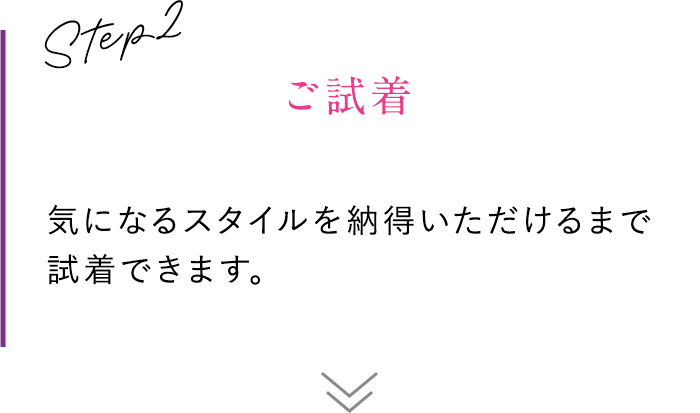 STEP2 ご試着