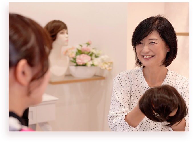 ウィッグ選びのイメージ